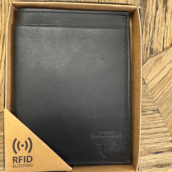 Atlanta Falcons Football Sparo Wallet Lic NFL BI-Fold Leather Billfold RFID - Picture 1 of 4